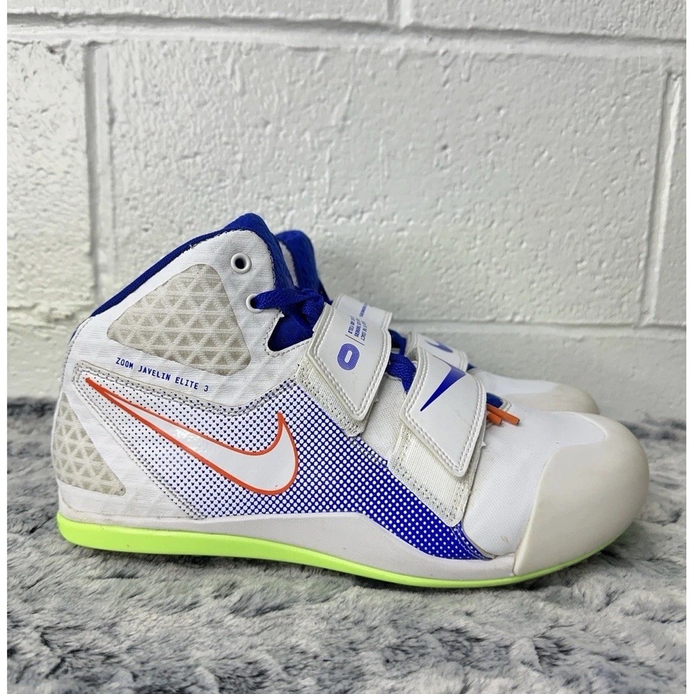 NIKE ZOOM JAVELIN ELITE 3 TRACK & FIELD SPIKES SIZE 10 WHITE BLUE AJ8119-102